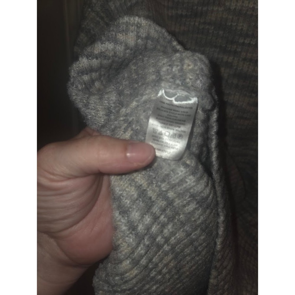 LOFT Outlet Gray White Space Dye Mock Neck Knit Sweater Small Womens - Picture 3 of 7